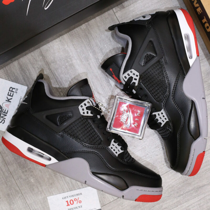 Giày Air Jordan 4 Retro ‘Bred Reimagined’ Like Auth