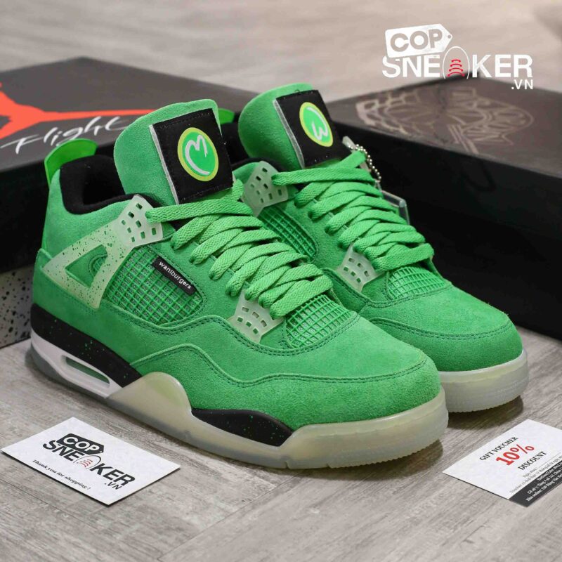 Giày Air Jordan 4 Retro Wahlburgers Best Quality