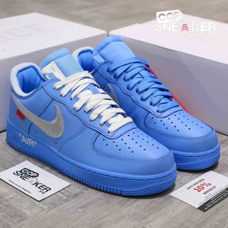 Giày Nike Air Force 1 Low x Off-White MCA University Blue Best Quality