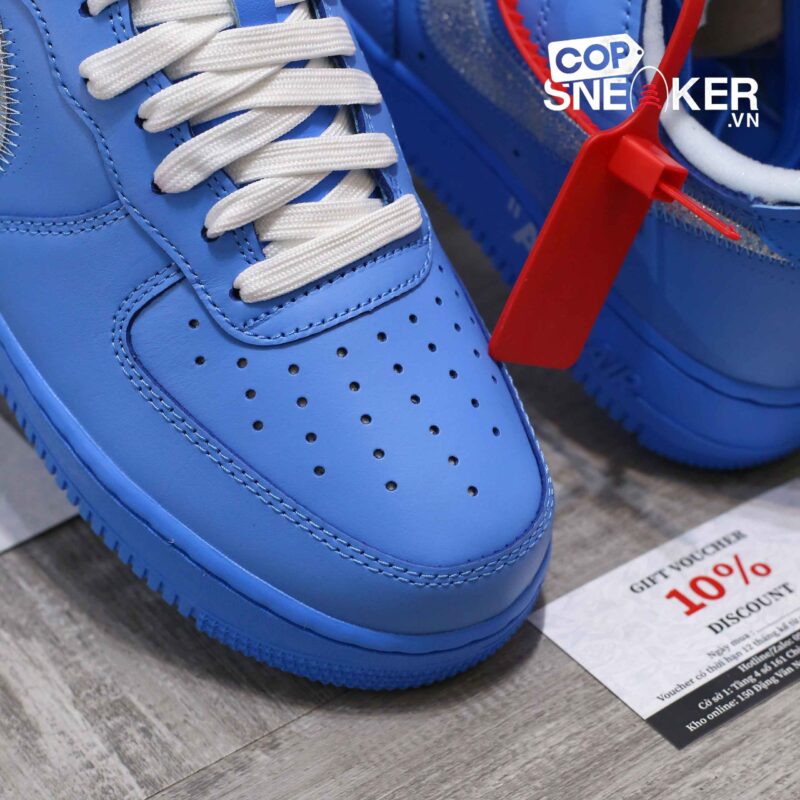 Giày Nike Air Force 1 Low x Off-White MCA University Blue Best Quality