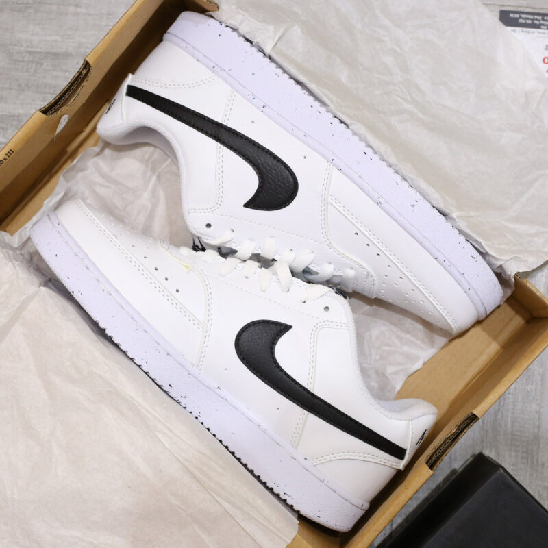 Giày Nike Court Vision Low Next Nature White Black Like Auth