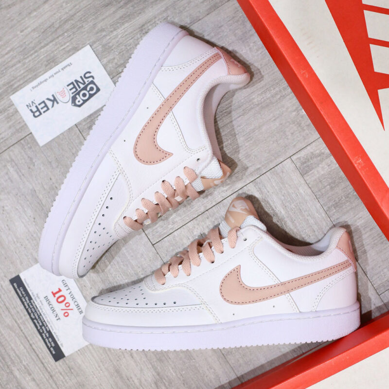 Giày Nike Court Vision Low Next Nature ‘White Pink Oxford Like Auth