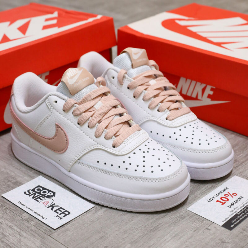 Giày Nike Court Vision Low Next Nature ‘White Pink Oxford Like Auth