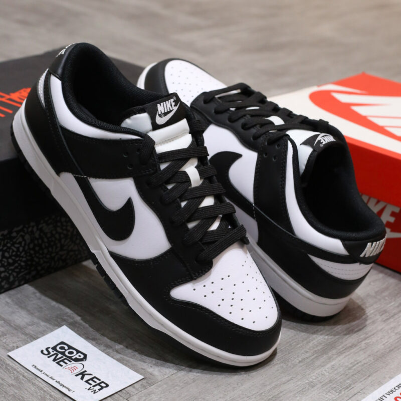 Giày Nike Dunk Low Retro White Black Best Quality