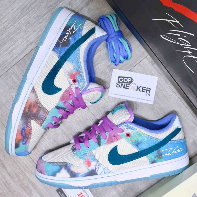 Giày Nike SB Dunk Low Futura Laboratories Bleached Aqua Best Quality