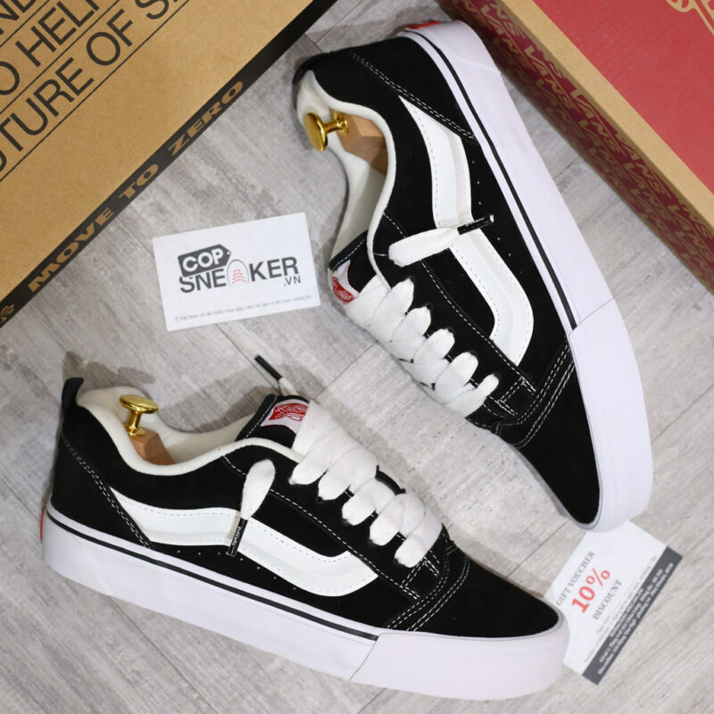 Giày Vans Knu-Skool Black White Like Auth