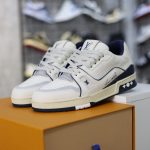 (BEST) Louis Vuitton Lv Trainer #54 Signature 'Marine Blue'