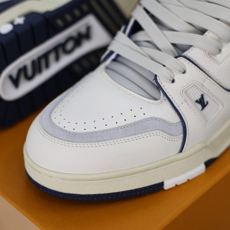 (BEST) Louis Vuitton Lv Trainer #54 Signature 'Marine Blue'