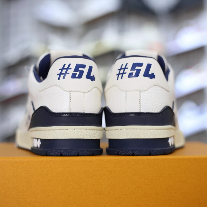 (BEST) Louis Vuitton Lv Trainer #54 Signature 'Marine Blue'