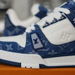(BEST) Louis Vuitton LV Trainer Monogram Denim 'WHITE BLUE'