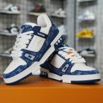 (BEST) Louis Vuitton LV Trainer Monogram Denim 'WHITE BLUE'