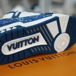 (BEST) Louis Vuitton LV Trainer Monogram Denim 'WHITE BLUE'