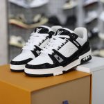 (BEST) Louis Vuitton LV Trainer 'WHITE BLACK'