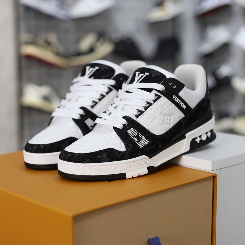 (BEST) Louis Vuitton LV Trainer 'WHITE BLACK'