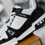 (BEST) Louis Vuitton LV Trainer 'WHITE BLACK'