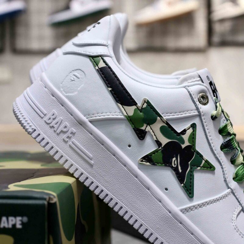 Giày A Bathing Ape Bape Sta Low ABC Camo White Best Quality