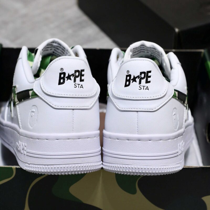 Giày A Bathing Ape Bape Sta Low ABC Camo White Best Quality