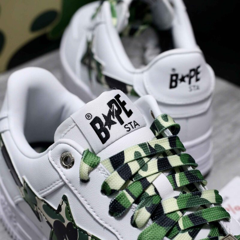 Giày A Bathing Ape Bape Sta Low ABC Camo White Best Quality