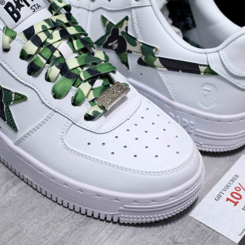 Giày A Bathing Ape Bape Sta Low ABC Camo White Best Quality