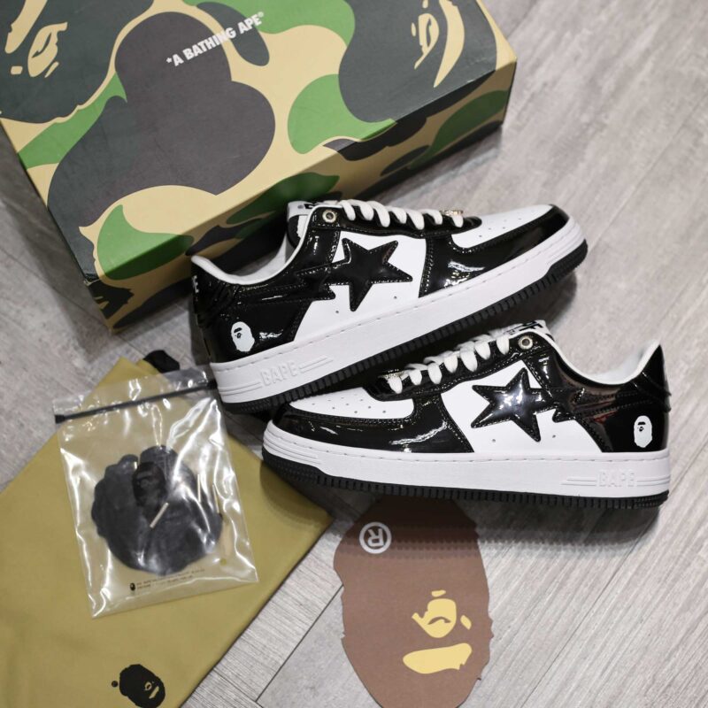 Giày A Bathing Ape Bape Sta Low Black