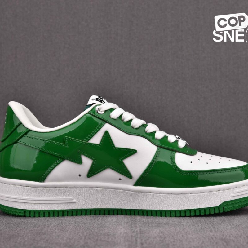 Giày A Bathing Ape Bape Sta Low Green Best Quality