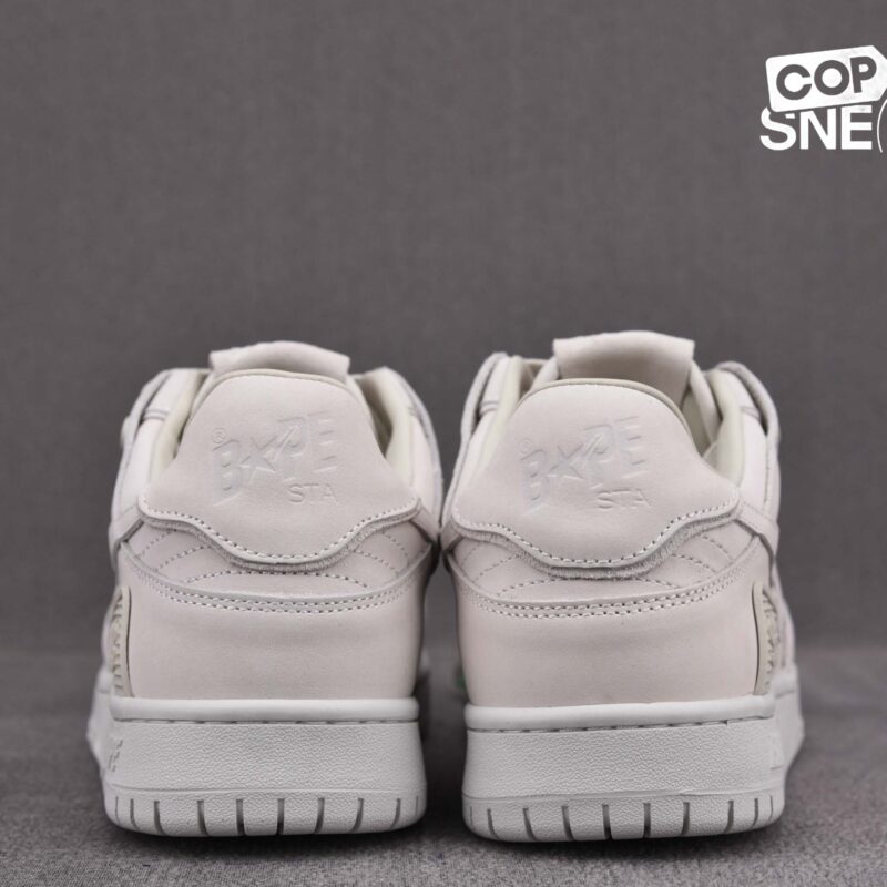 Giày A Bathing Ape Bape Sta Low Patent White Best Quality