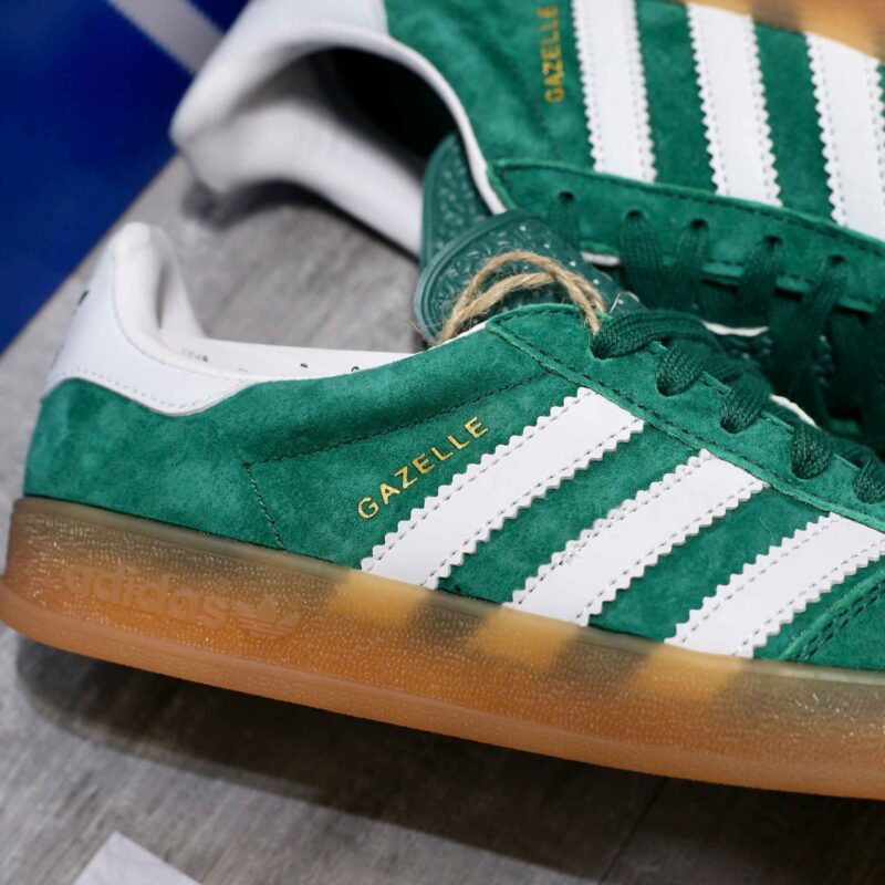 Giày Adidas Gazelle Indoor Collegiate Green Gum Like Auth