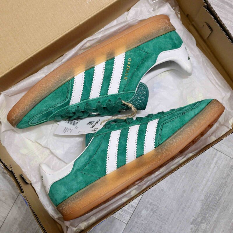 Giày Adidas Gazelle Indoor Collegiate Green Gum Like Auth