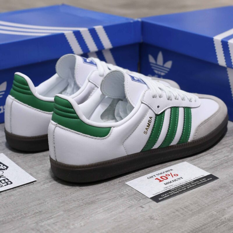 Giày Adidas Samba OG ‘White Green’ Like Auth