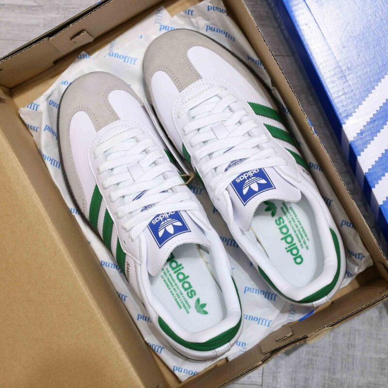 Giày Adidas Samba OG ‘White Green’ Like Auth