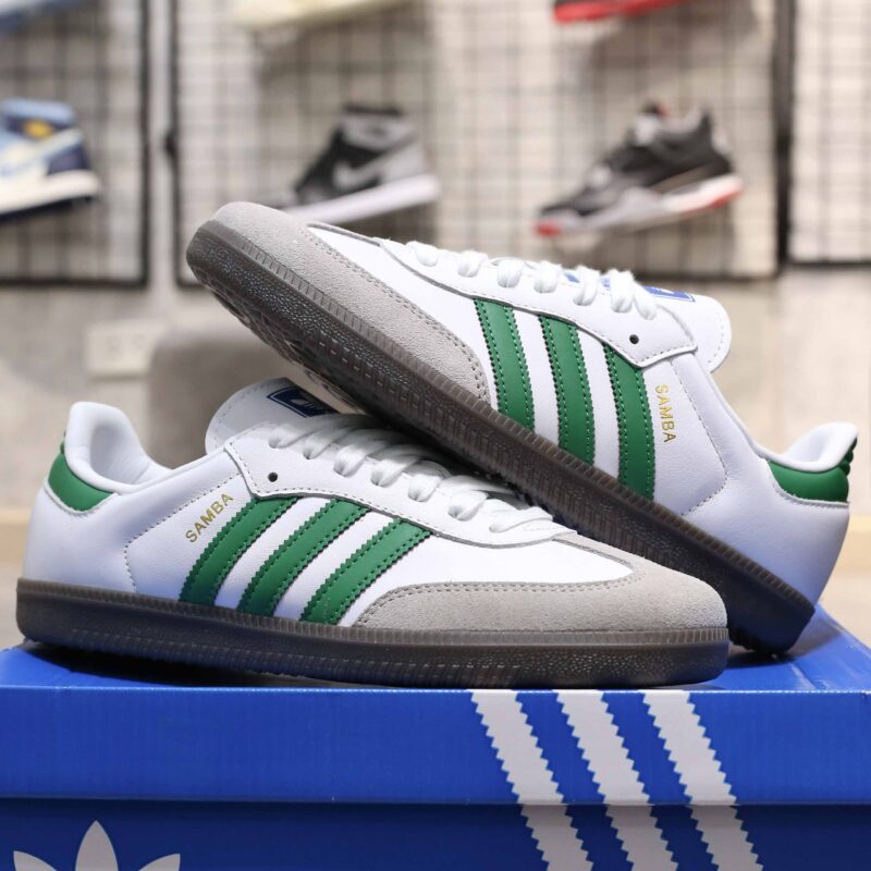 Giày Adidas Samba OG ‘White Green’ Like Auth