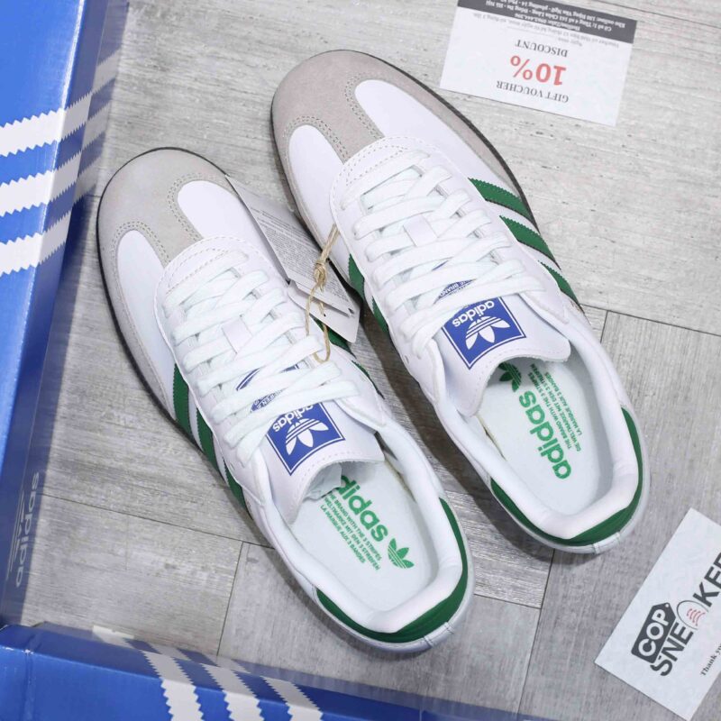 Giày Adidas Samba OG ‘White Green’ Like Auth