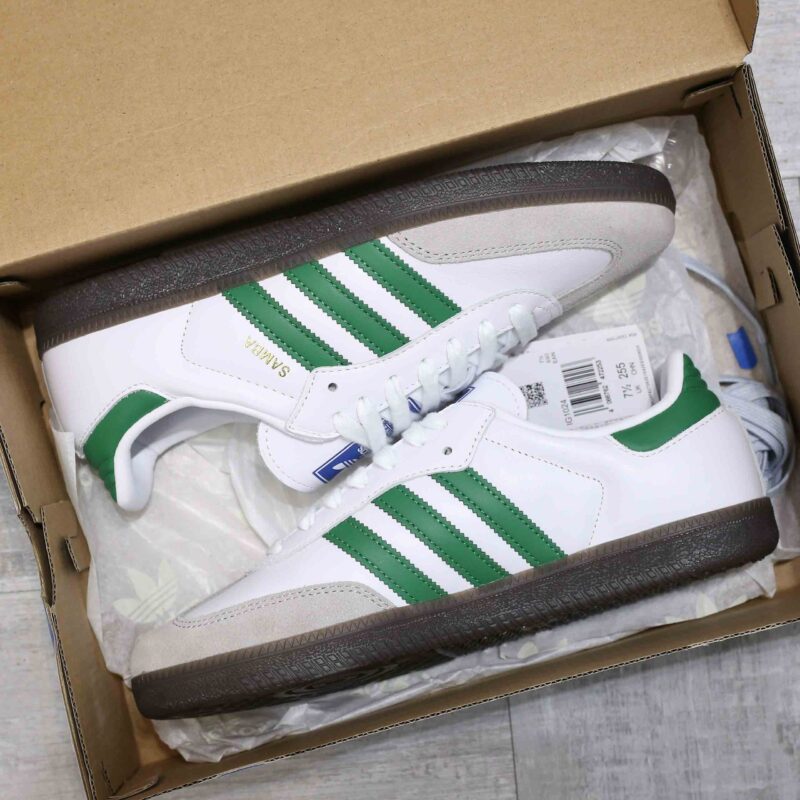 Giày Adidas Samba OG ‘White Green’ Like Auth