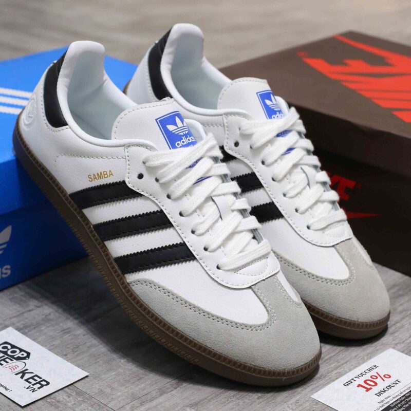 Giày Adidas Samba Vegan ‘White Black’ Like Auth