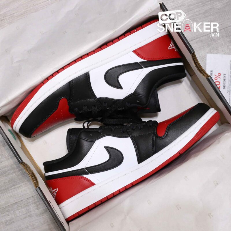 Giày Air Jordan 1 Low ‘Bred Toe’ Best Quality