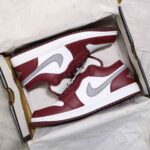 Giày Air Jordan 1 Low ‘White Bordeaux’ Best Quality
