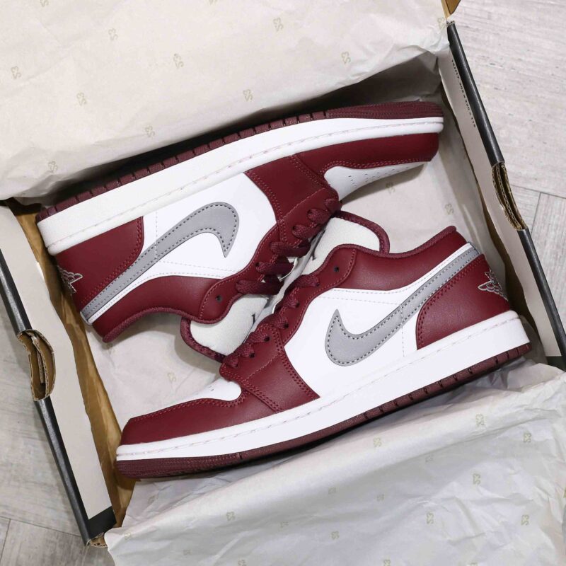 Giày Air Jordan 1 Low ‘White Bordeaux’ Best Quality