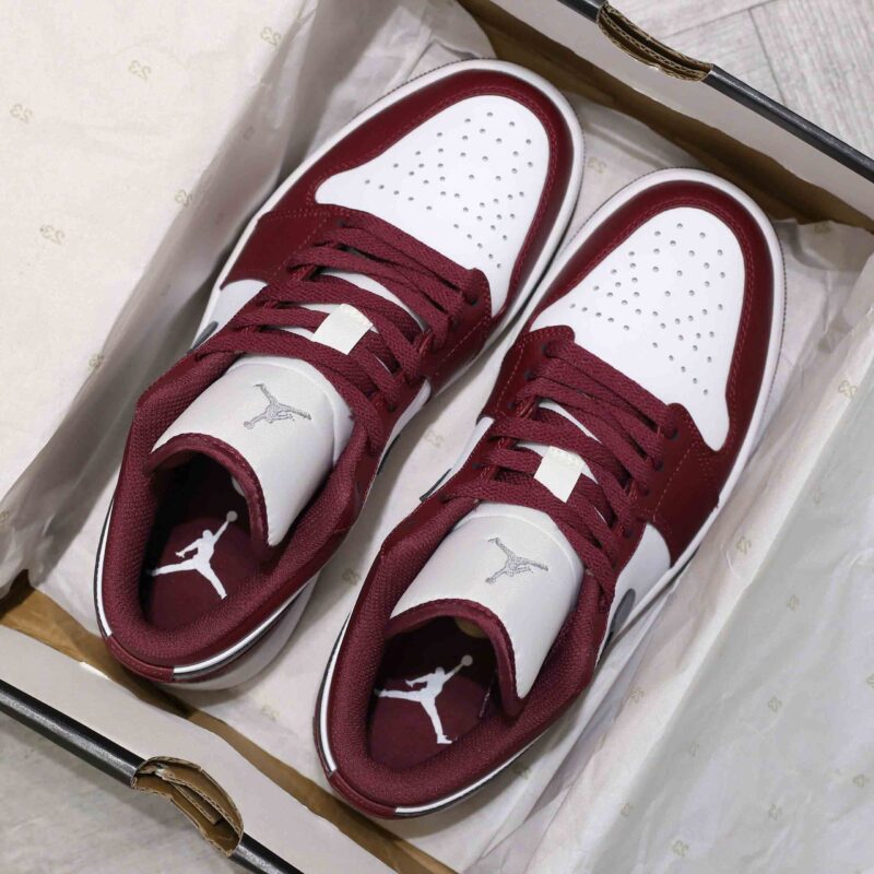 Giày Air Jordan 1 Low ‘White Bordeaux’ Best Quality