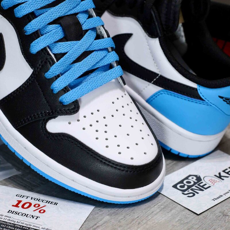 Giày Air Jordan 1 Retro Low OG - Black Dark Powder Blue Like Auth