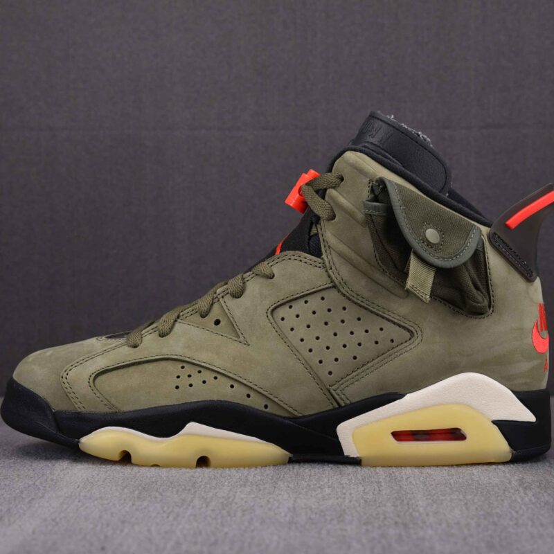 Giày Air Jordan 6 Retro Travis Scott OG Olive Best Quality