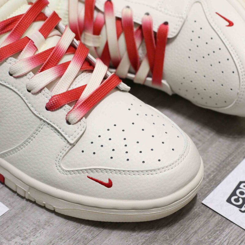 Giày Nike SB Dunk Low x Supreme White Red Best Quality