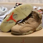 (Best Quality) Giày Air Jordan 6 Retro Travis Scott British Khaki