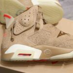 (Best Quality) Giày Air Jordan 6 Retro Travis Scott British Khaki