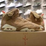 (Best Quality) Giày Air Jordan 6 Retro Travis Scott British Khaki