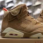 (Best Quality) Giày Air Jordan 6 Retro Travis Scott British Khaki
