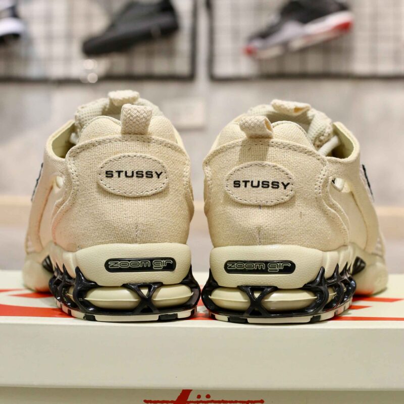 Giày Nike x Stussy Air Zoom Spiridon Caged Fossil Best Quality