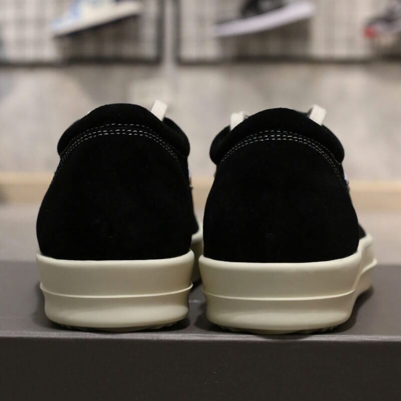 Giày Rick Owens Suede 'Black White' Best Quality