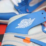 Giày Nike Air Jordan 1 Off White Blue Xanh Like Auth