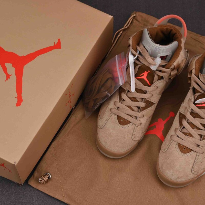 Giày Air Jordan 6 Retro Travis Scott British Khaki Best Quality