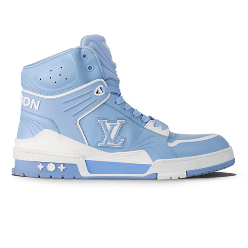 Giày Louis Vuitton Trainer Sneaker Boot Blue Like Auth